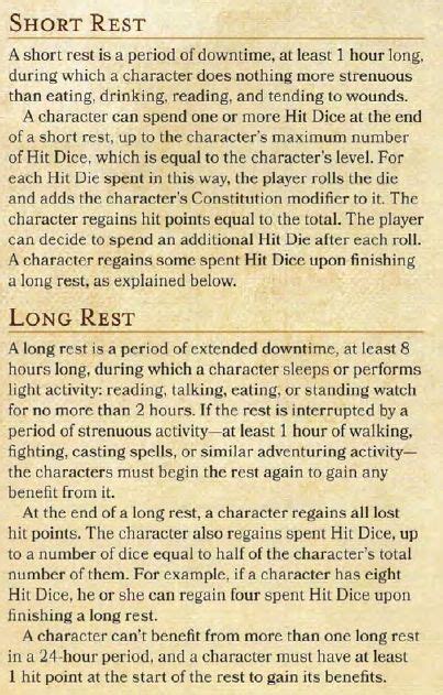 how many short rests per day 5e|dnd 5e long rest rules.